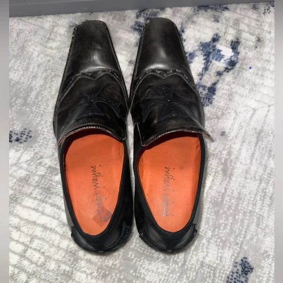 Robert Wayne "Armor" Brown Suede Cross design Leather Loafers. Mens Size 10 - Picture 6 of 16